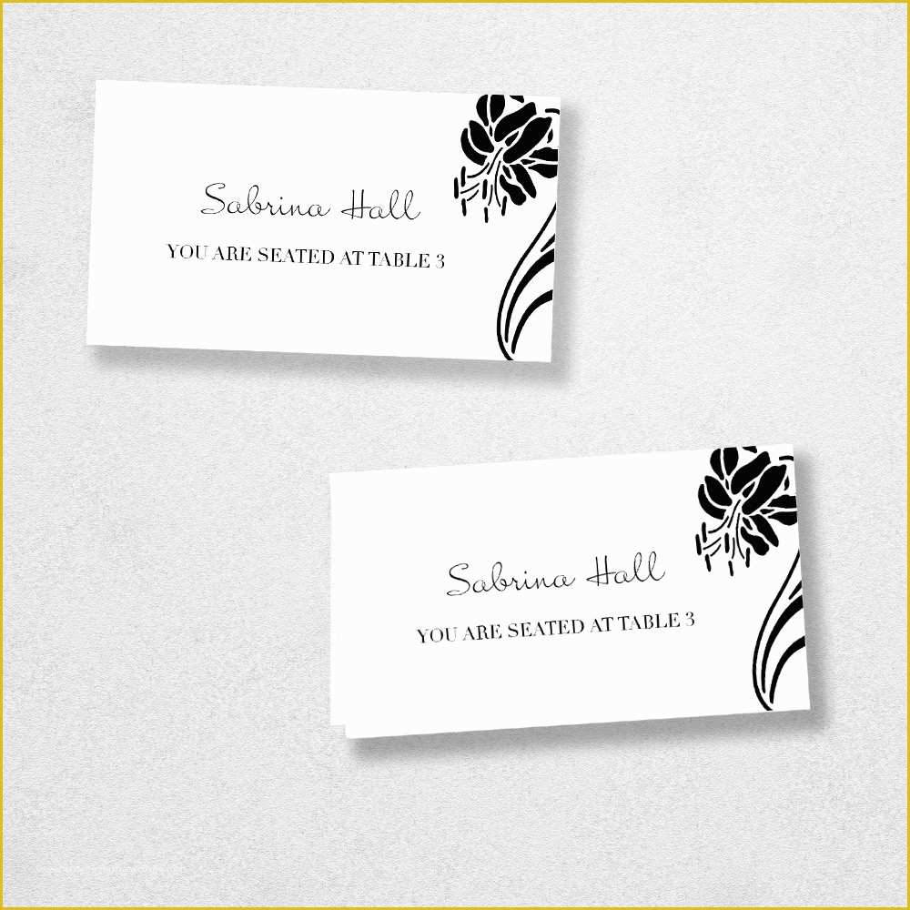 Place Card Template Free Download Of Avery Place Card Template Instant Download Escort Card