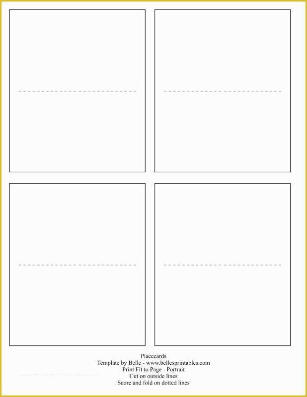 Place Card Template Free Download Of Free Printable Blank Place Card Template