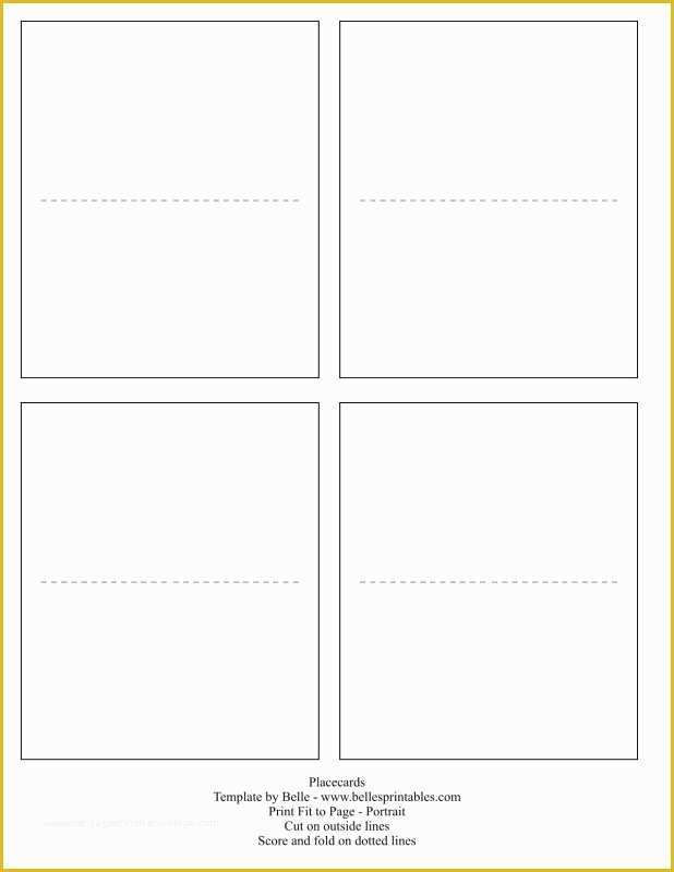 Place Card Template Free Download Of Free Printable Blank Place Card Template