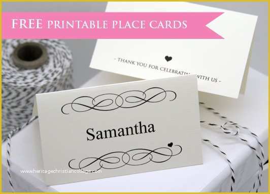 Place Card Template Free Download Of Free Printable Place Cards Little Flamingo