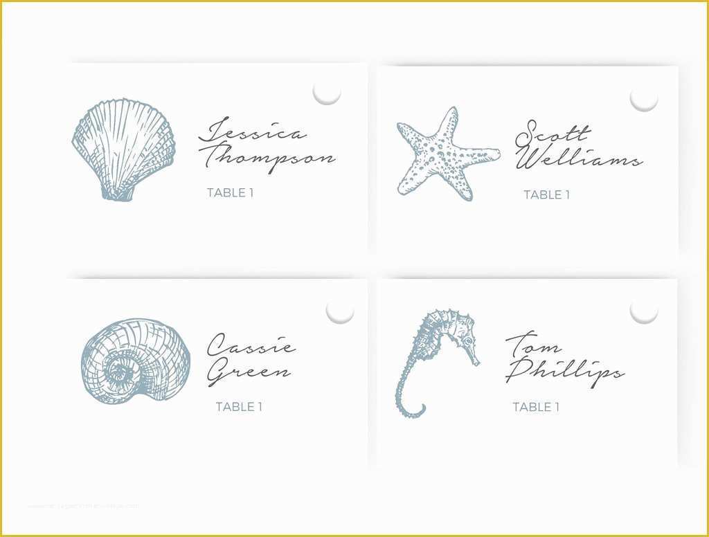 Place Card Template Free Download Of Wedding Escort Place Card Template