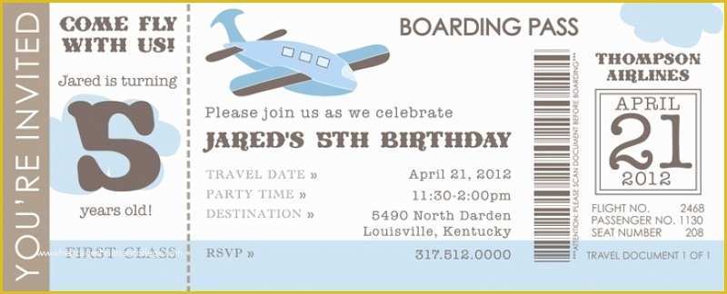 Plane Ticket Wedding Invitation Template Free Of Airline Ticket Invitation Template – orderecigsjuicefo