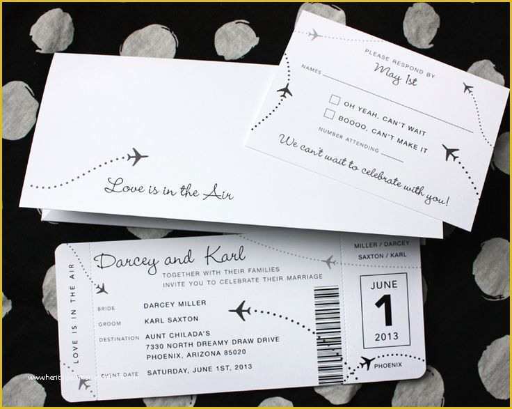 Plane Ticket Wedding Invitation Template Free Of Best 25 Airplane Wedding Invitations Ideas On Pinterest