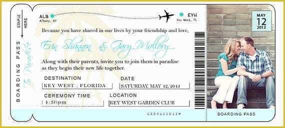 Plane Ticket Wedding Invitation Template Free Of Diy Airline Ticket Invitation