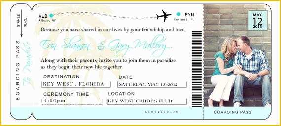 Plane Ticket Wedding Invitation Template Free Of Diy Airline Ticket Invitation