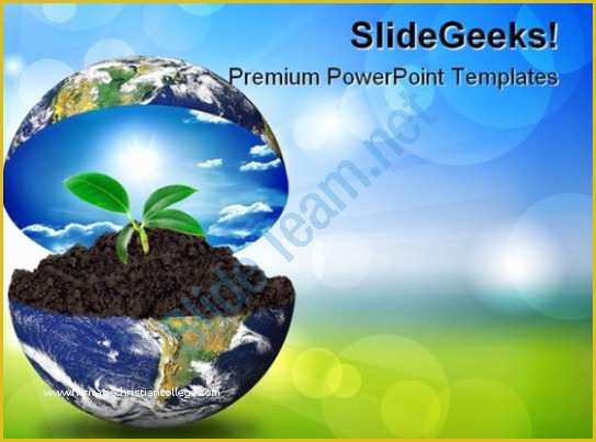 Plant Powerpoint Templates Free Download Of Earth In Plant Environment Powerpoint Templates and