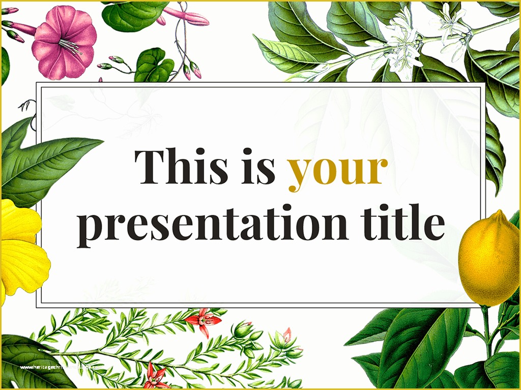 Plant Powerpoint Templates Free Download Of Free original Powerpoint Template or Google Slides theme