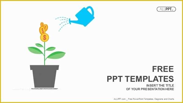 Plant Powerpoint Templates Free Download Of Green Plant with Dollar Coins On the Branches Powerpoint