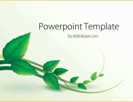 Plant Powerpoint Templates Free Download Of Nature