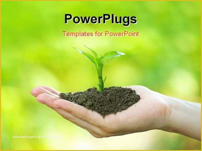 Plant Powerpoint Templates Free Download Of Powerpoint Template Hand Holding Handful Of soil with