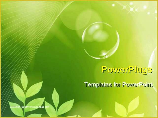 Plant Powerpoint Templates Free Download Of Powerpoint Template the Concept Of Greenery and Bubbles