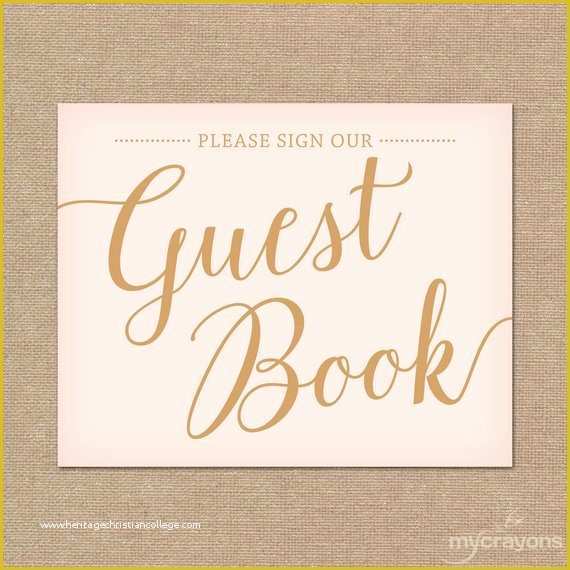 Please Sign Our Guestbook Free Template Of Blush Pink Wedding Sign Please Sign Our by Mycrayonsdesign