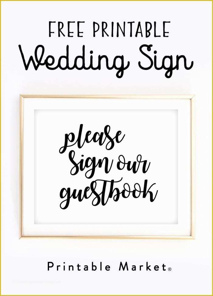 Please Sign Our Guestbook Free Template Of Free Printable Wedding Sign – Please Sign Our Guestbook