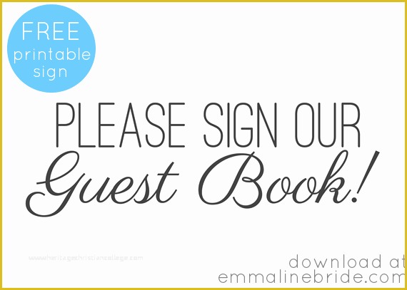 Please Sign Our Guestbook Free Template Of Guest Book Mistakes to Avoid Handmade Wedding