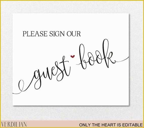 Please Sign Our Guestbook Free Template Of Guest Book Sign Printable Template Please Sign Our Guest Book