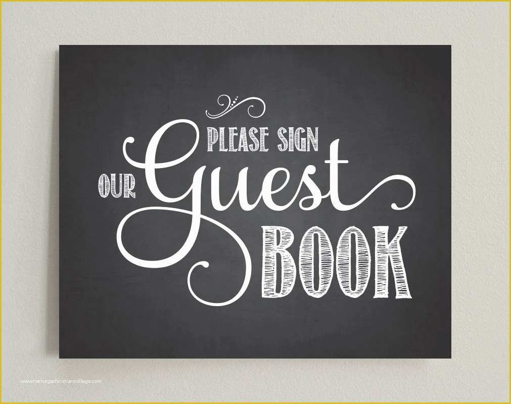 Please Sign Our Guestbook Free Template Of Please Sign Our Guest Book Wedding Printable Sign Pdf