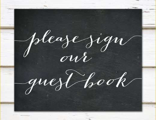 Please Sign Our Guestbook Free Template Of Printable Please Sign Our Guest Book Sign Sign Book