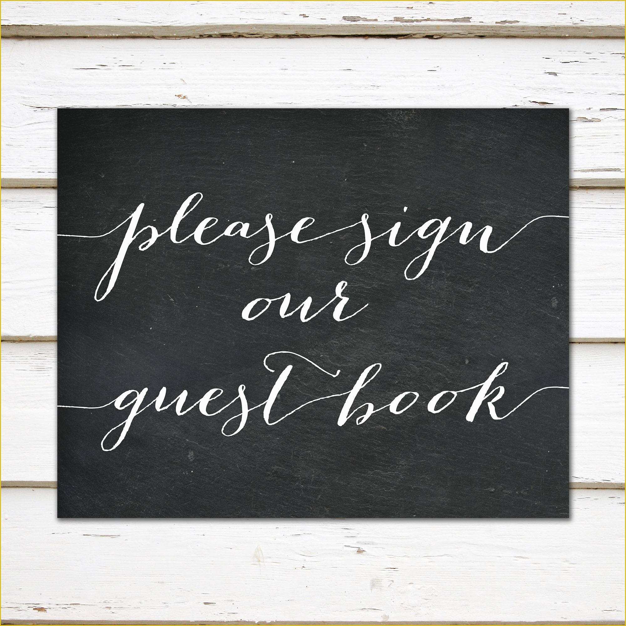 43 Please Sign Our Guestbook Free Template
