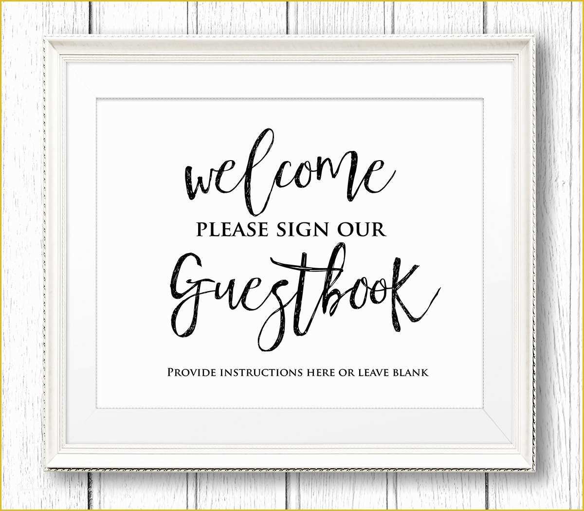 Please Sign Our Guestbook Free Template Of Wedding Guestbook Sign Printable Wedding Guest Book Sign