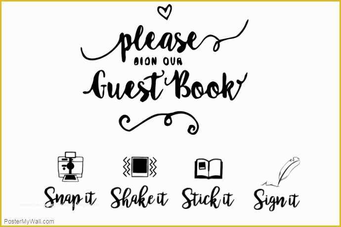 Please Sign Our Guestbook Free Template Of Wedding Guestbook Sign Template