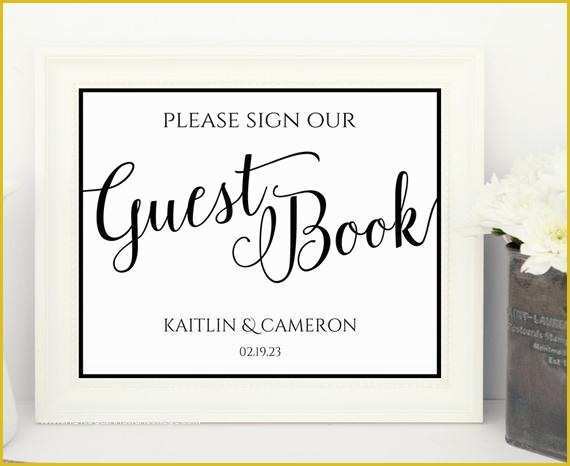 Please Sign Our Guestbook Free Template Of Wedding Sign Templates 8 X 10 Download by Karmakweddings