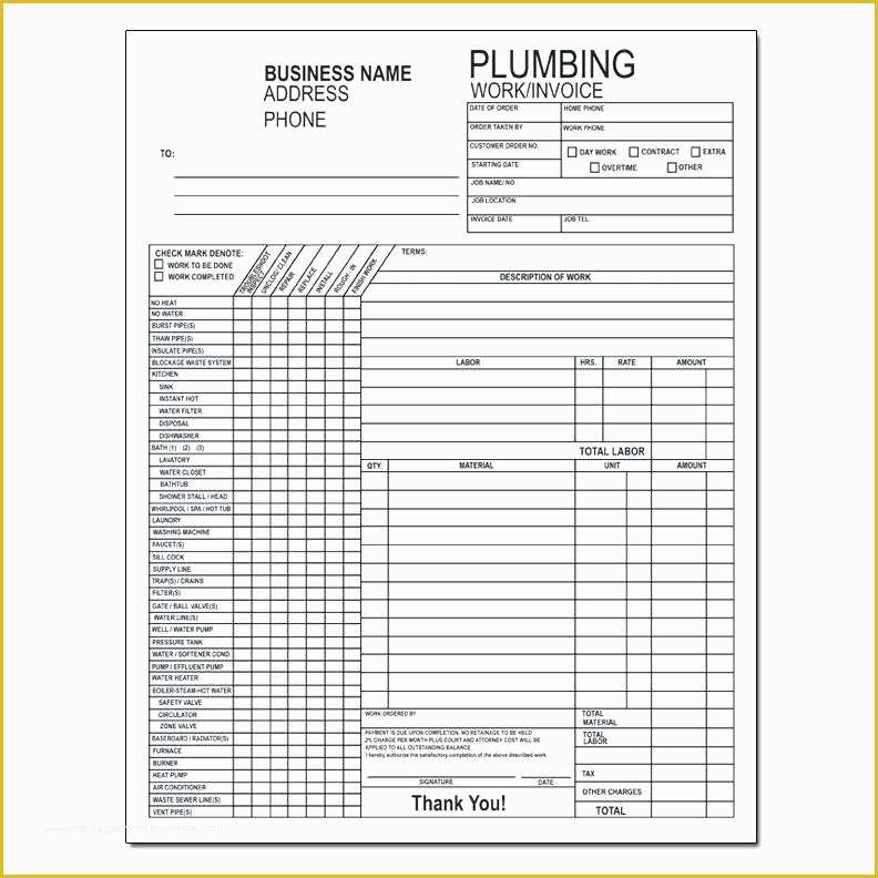 Plumbing Work order Template Free Of Moving Checklist Template Templates C17 House Hunting