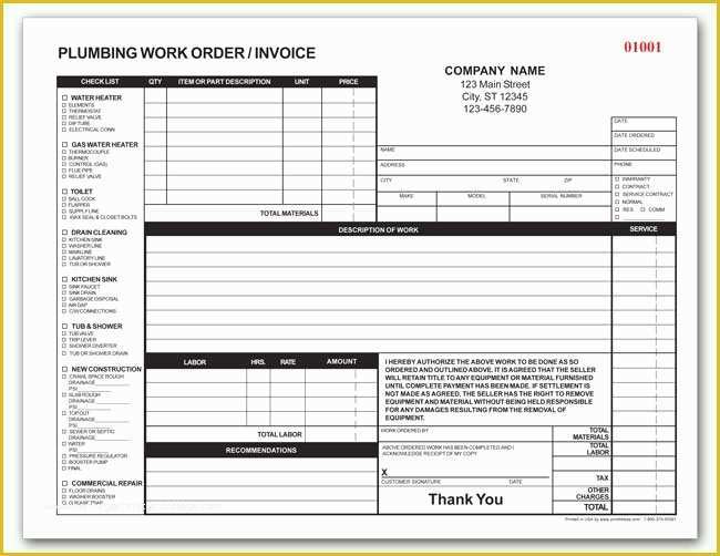 Plumbing Work order Template Free Of Property Building Maintenance forms