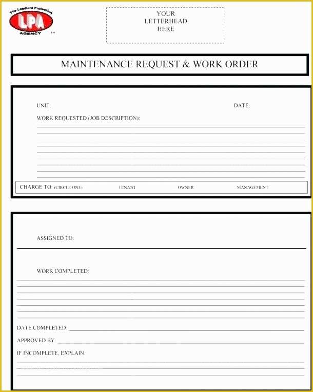 Plumbing Work order Template Free Of Work Request Mpla Excel order form S Change More Template