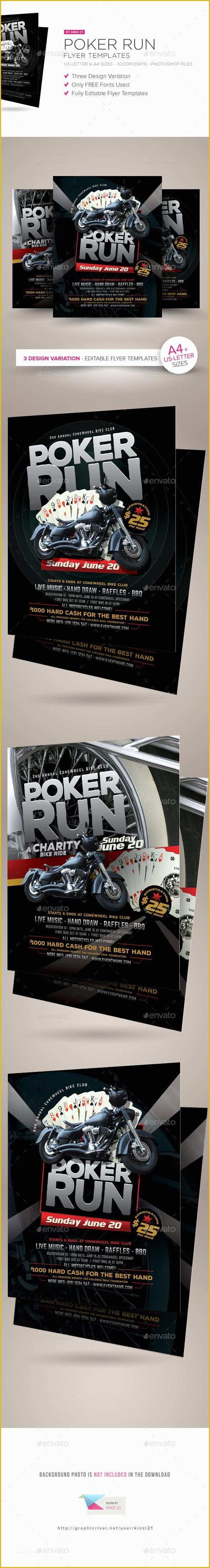 Poker Run Flyer Template Free Of 1000 Images About Flyer Templates On Pinterest