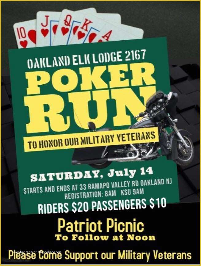 Poker Run Flyer Template Free Of event Flyers