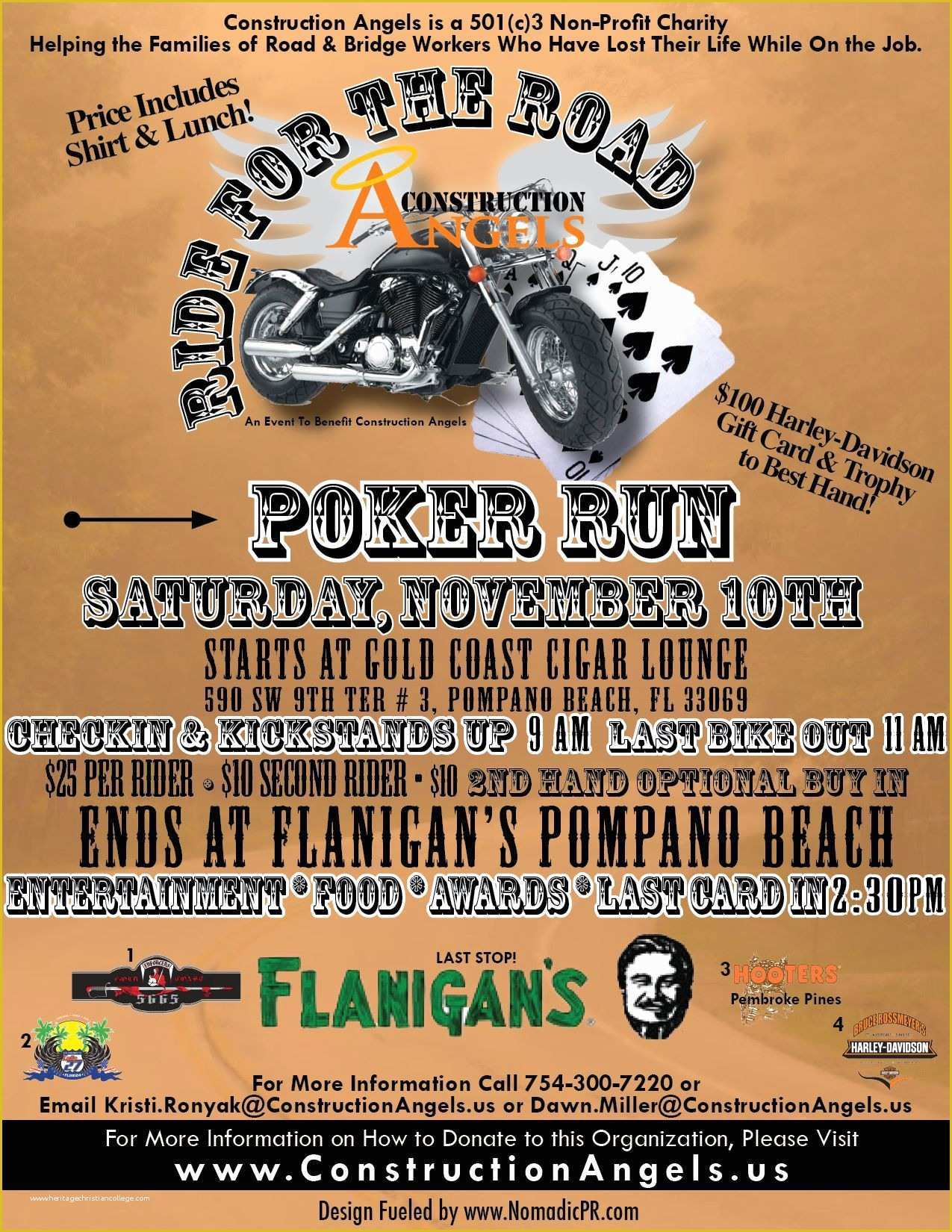 Poker Run Flyer Template Free Of Motorcycle Poker Run Flyer