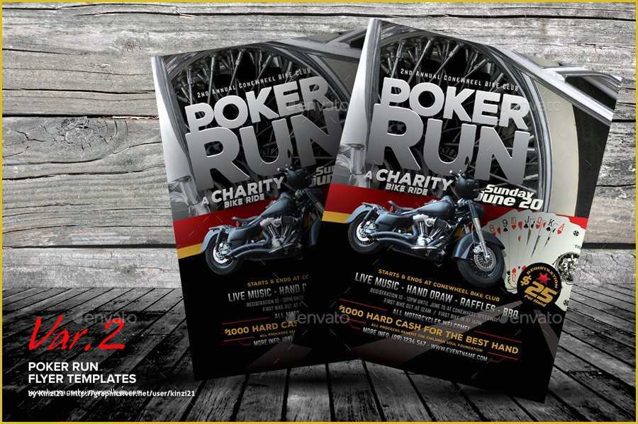 Poker Run Flyer Template Free Of Poker Run Flyer Templates by Kinzi21