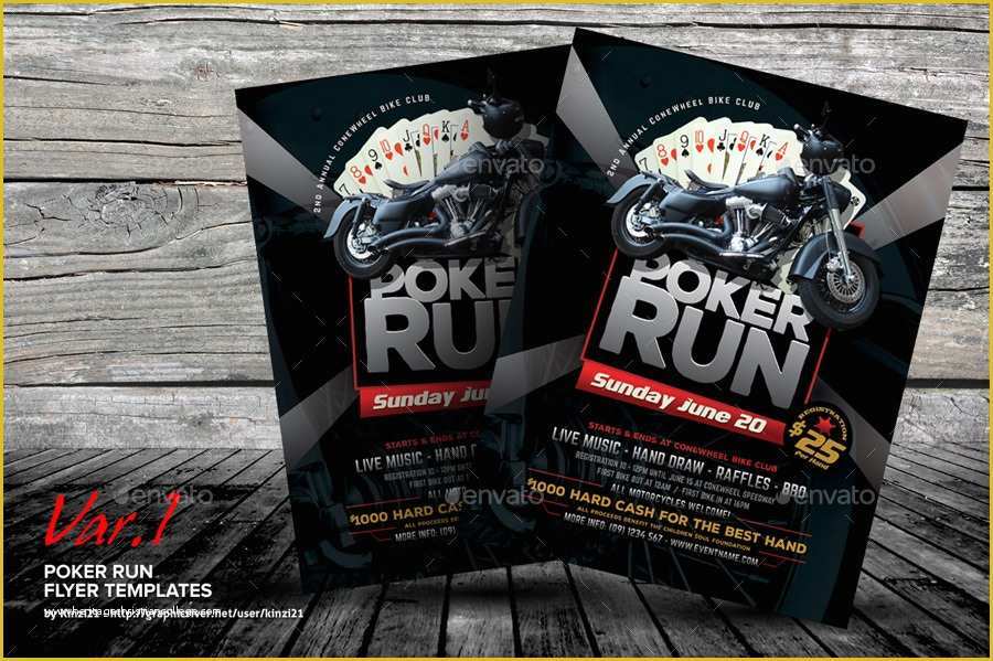 Poker Run Flyer Template Free Of Poker Run Flyer Templates by Kinzi21