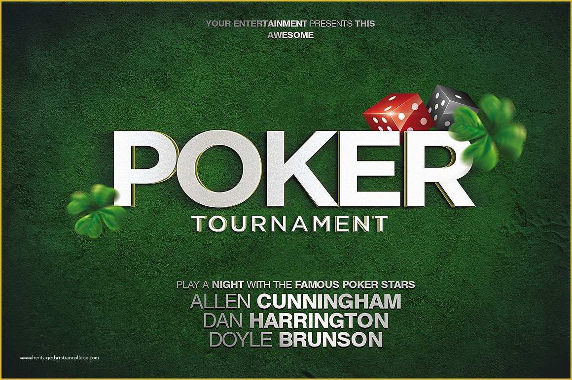 Poker tournament Flyer Template Free Of Poker Flyer Template Flyer Templates On Creative Market