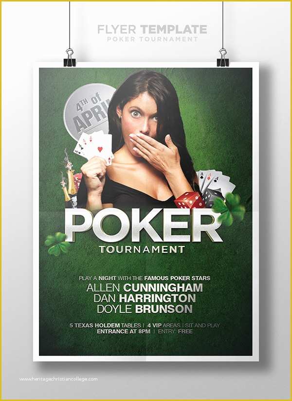 Poker tournament Flyer Template Free Of Poker Flyer Template On Behance