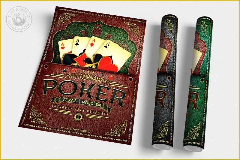 Poker tournament Flyer Template Free Of Poker tournament Flyer Template by thats Design Store