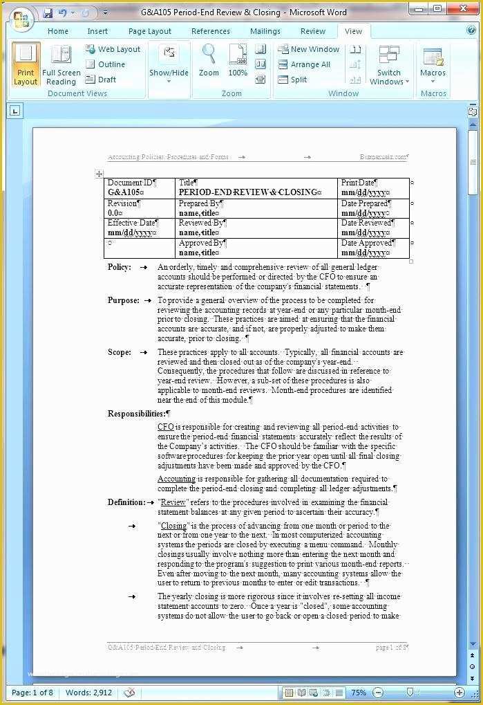 Policy and Procedure Template Free Of Free Policy and Procedure Manual Template for Home Care