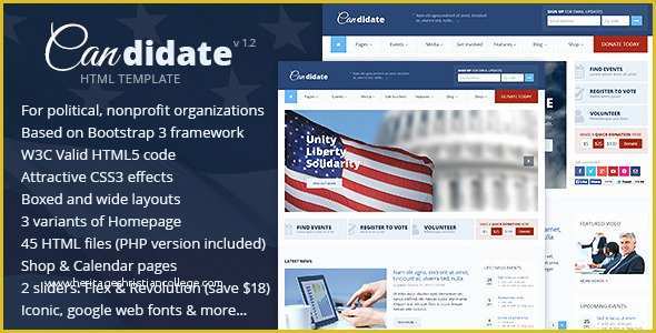 Political Campaign Website Templates Free Of 20 Awesome Charity Non Profit HTML Website Templates 2015