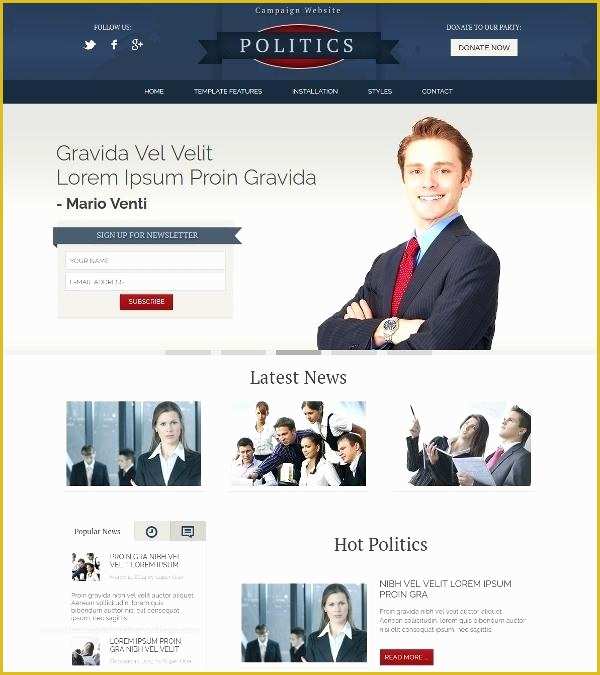 Political Campaign Website Templates Free Of Responsive Republican Campaign theme Political Timeline