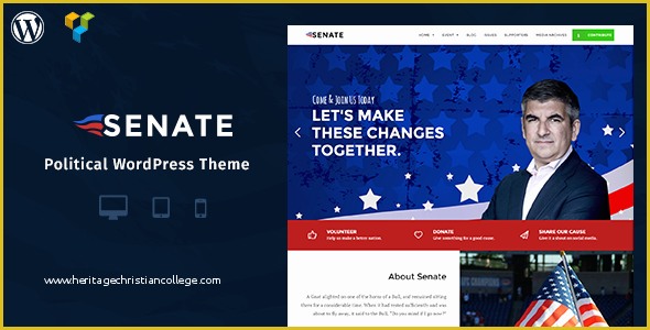 Political Campaign Website Templates Free Of Senate Politic Senator and Election Campaign Wordpress