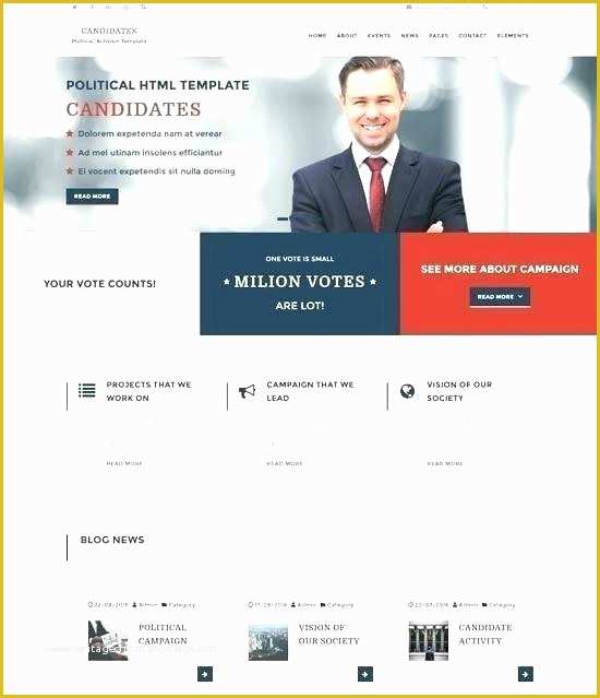 Political Campaign Website Templates Free Of Student Council Campaign Poster Template – Seall