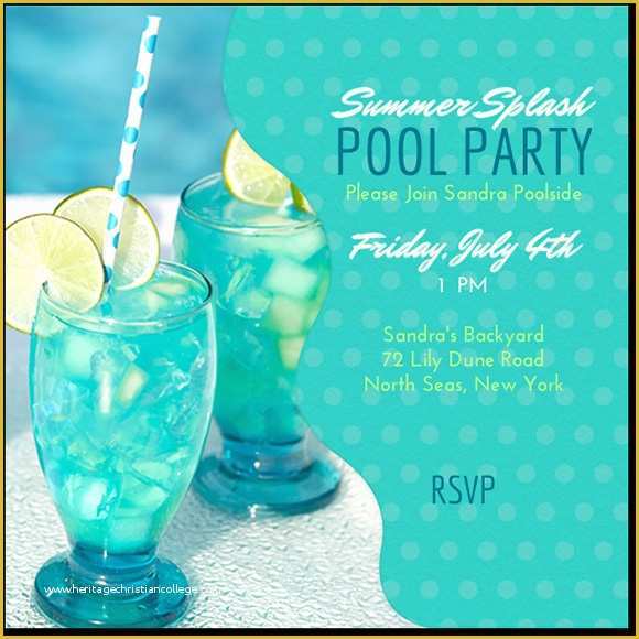 Pool Party Invitations Templates Free Of 12 Sample Best Pool Party Invitations Word Psd Ai