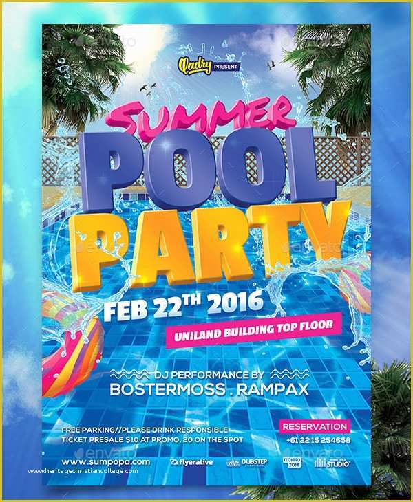 Pool Party Invitations Templates Free Of 33 Printable Pool Party Invitations Psd Ai Eps Word