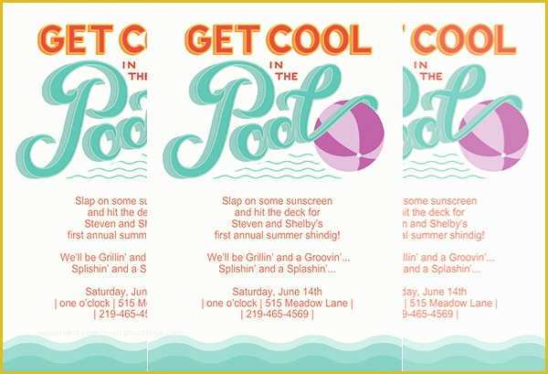 Pool Party Invitations Templates Free Of 36 Pool Party Invitation Templates Psd Ai Word