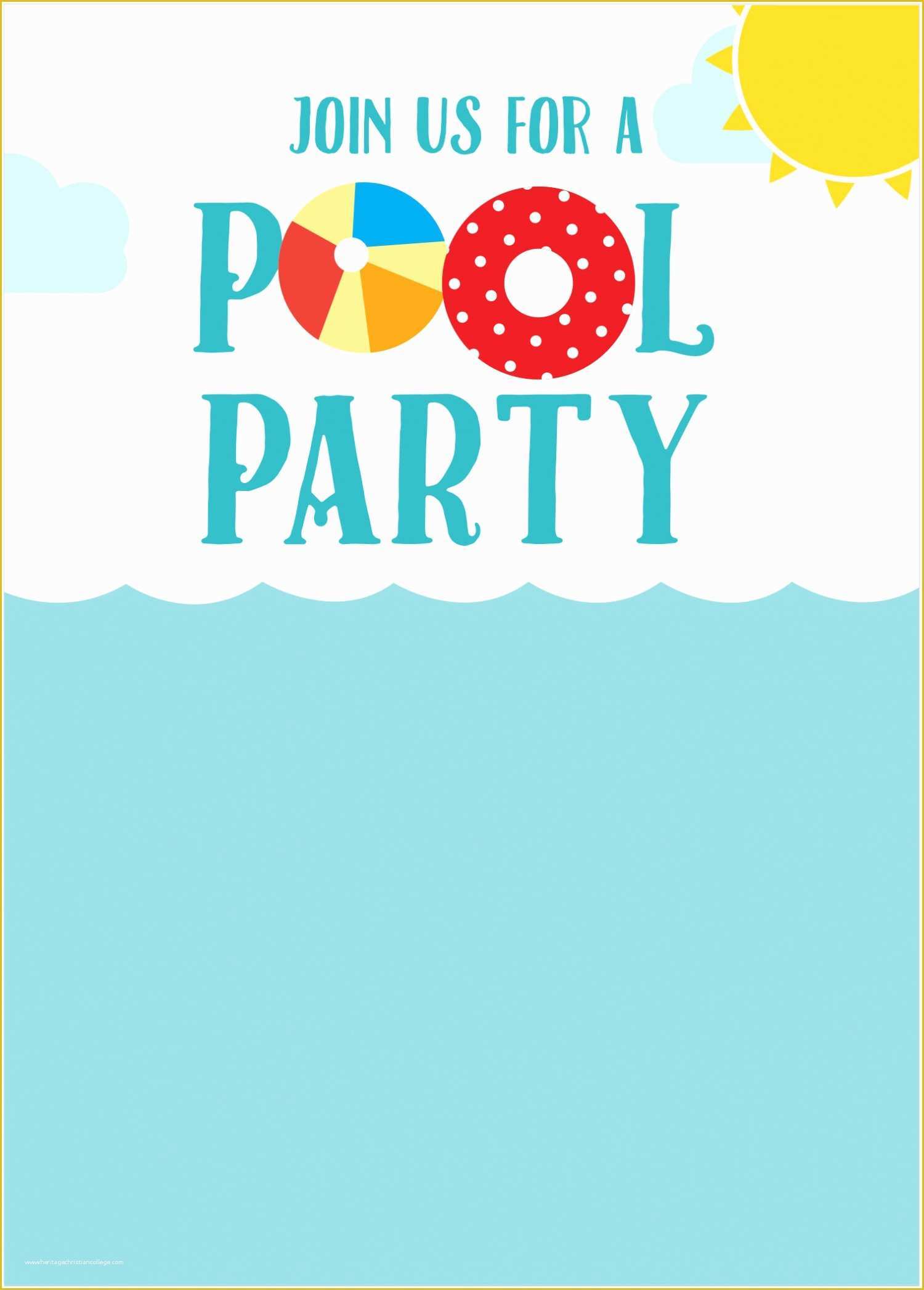 Pool Party Invitations Templates Free Of Pool Party Invitations Templates Free Kinderhooktap