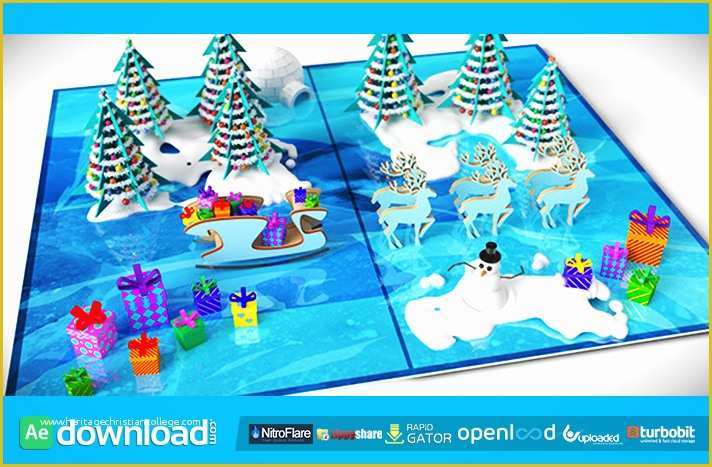 Pop Up Card Templates Free Download Of Christmas Pop Up Card Videohive Template Free after