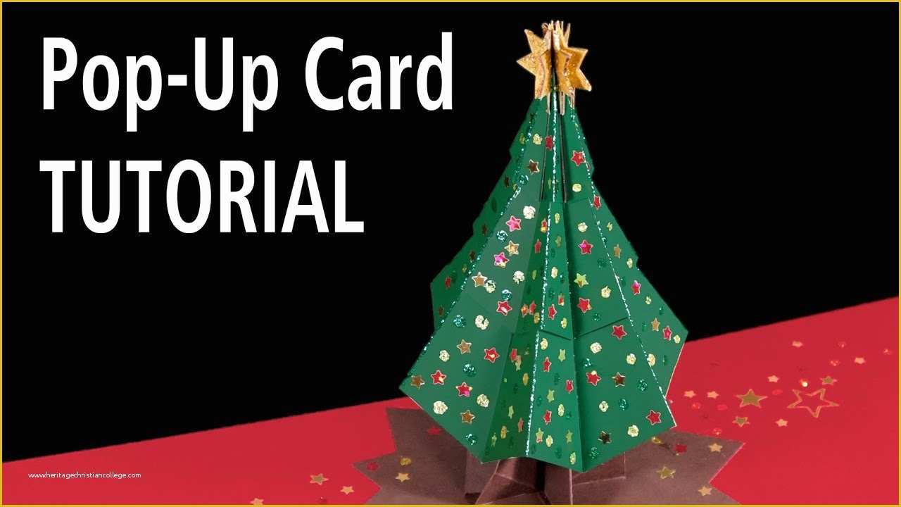 Pop Up Card Templates Free Download Of Christmas Tree Pop Up Card Tutorial