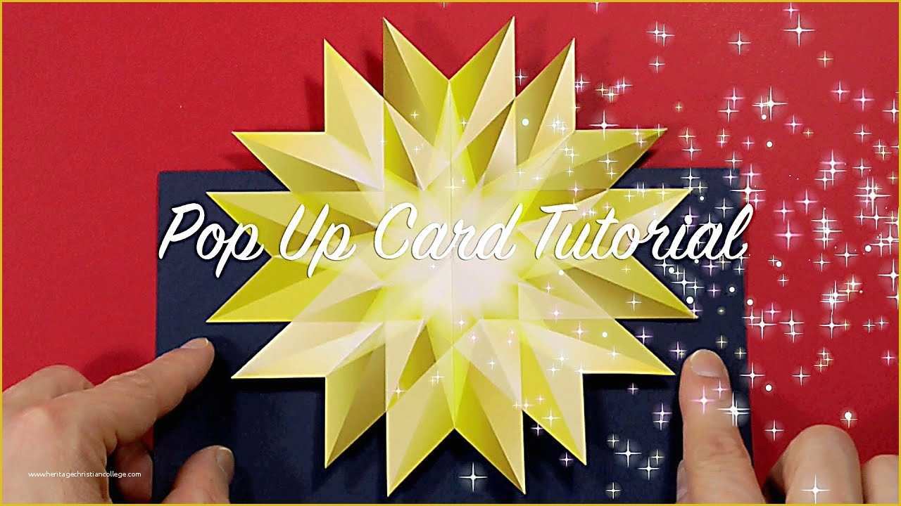Pop Up Card Templates Free Download Of Last Minute Christmas Pop Up Card Tutorial