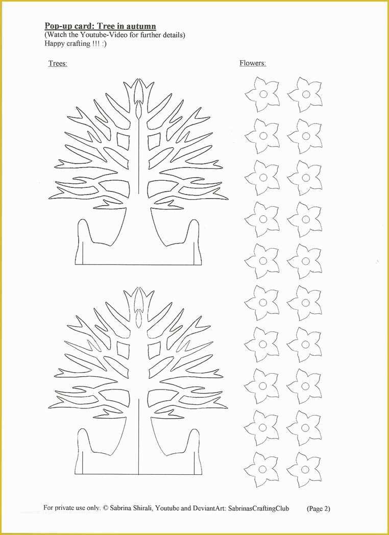Pop Up Card Templates Free Download Of Pop Up Card Tree Page 2 by Sabrinascraftingclub On Deviantart