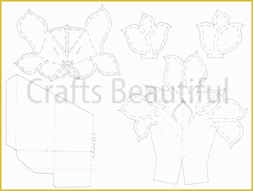 Pop Up Card Templates Free Download Of Pop Up Vase Card Template Free Card Making Templates